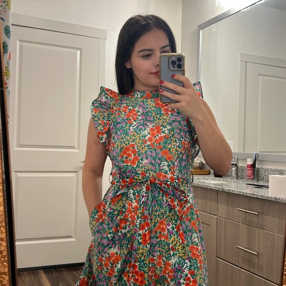 Banjanan Audrey Ruffle Floral Mini Dress - Picture 3 of 11